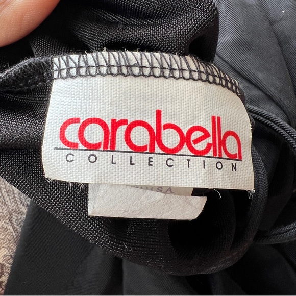 CARABELLA COLLECTION Vintage Bodycon Dress Strappy Back Size Medium EUC - Picture 6 of 8